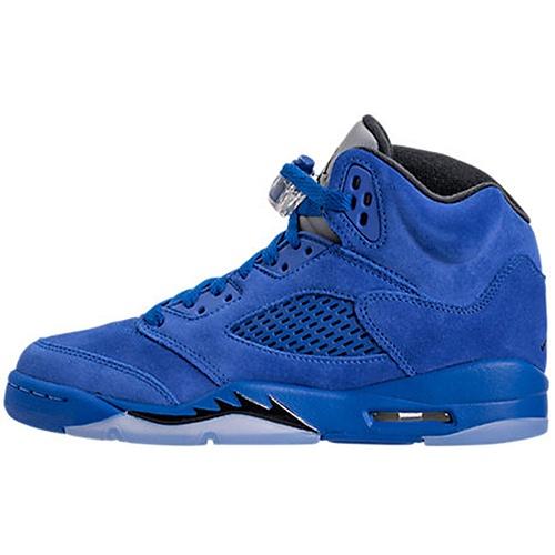 (GS) Air Jordan 5 Retro Blue Suede Kids 440888-401 EU 36