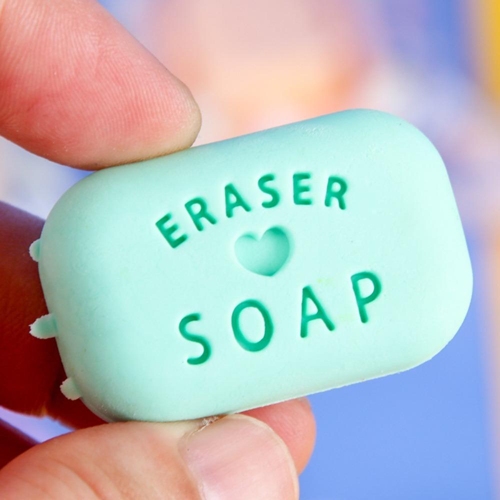 TPR-Radiergummi für die Grundschule, ungiftiger und geruchloser Radiergummi, praktischer kleiner Radiergummi in Seifenform