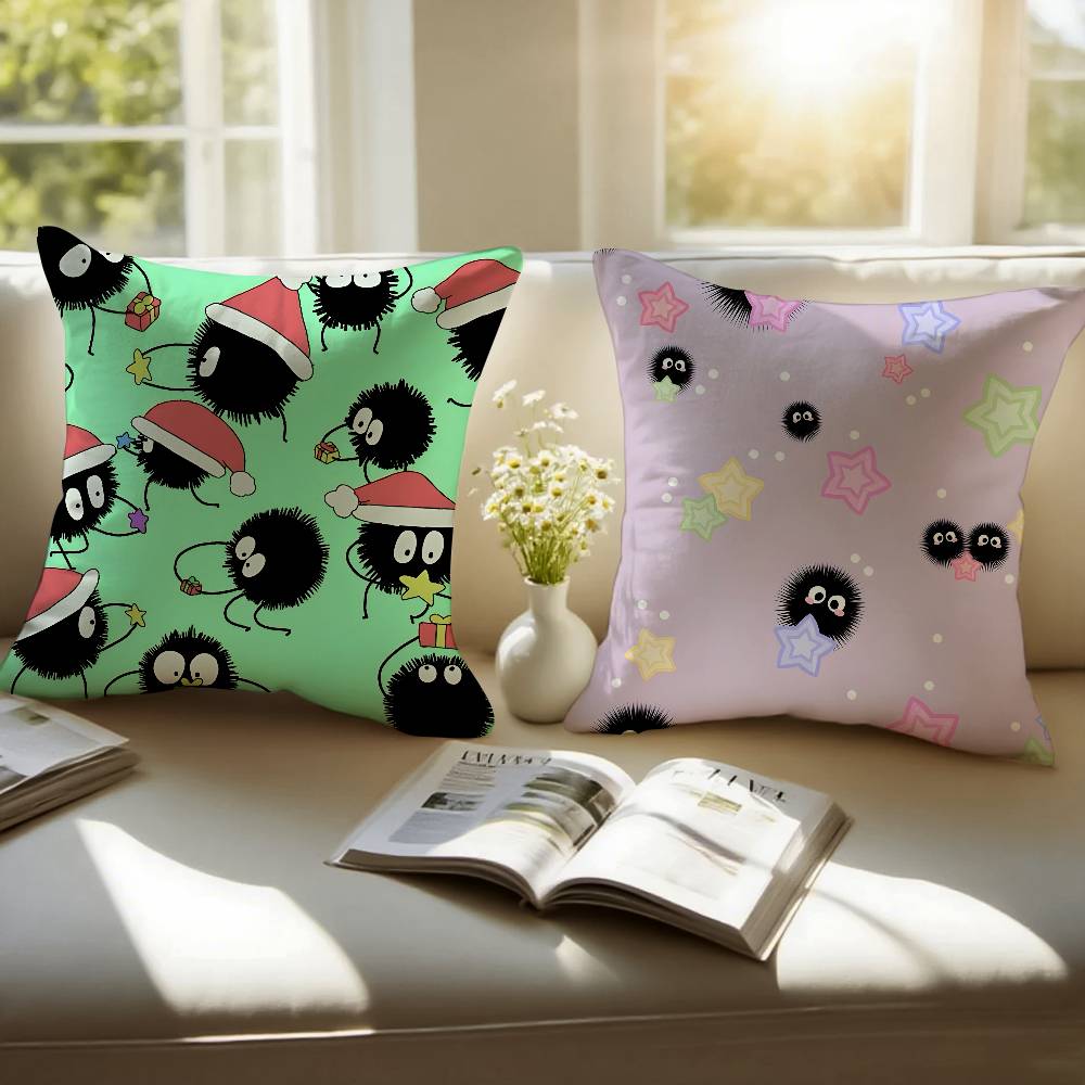 Fairydust Pillow Case Anti-dustmite Pillowcase Invisible Zipper Silky Short Plush Sofa Cushion Cover