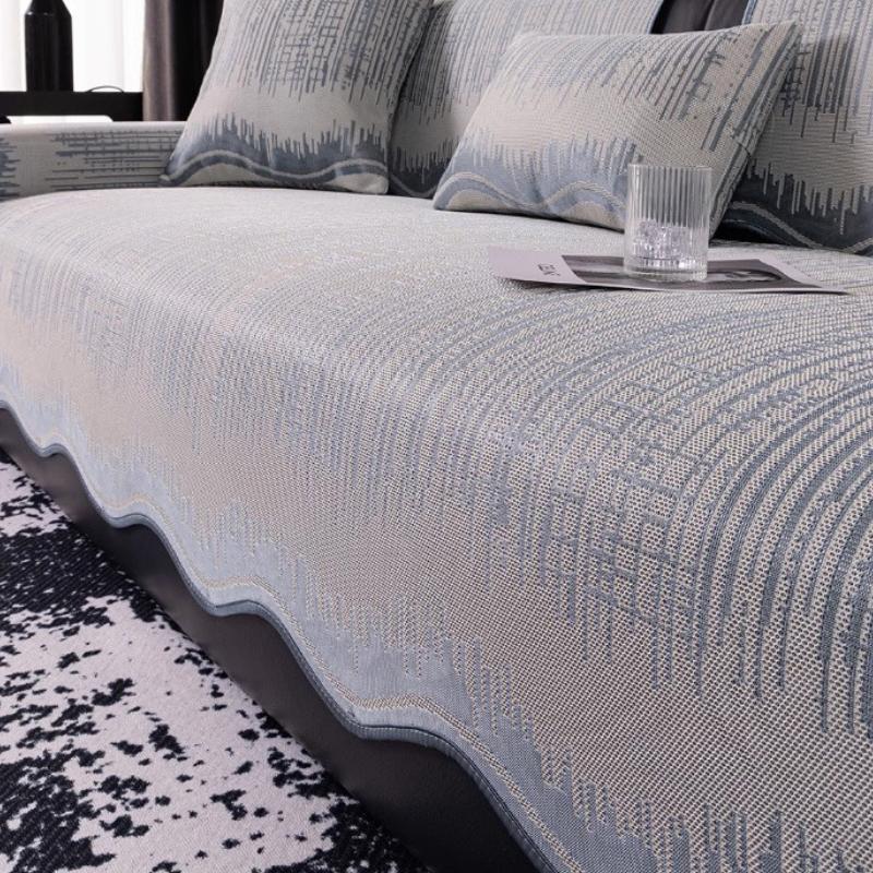 Irregular Ice Silk Sofa Cushion In Summer, Universal In All Seasons, Cool In Summer, Straight Row Non-slip Sofa Cover Cool Cushion
