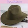 Cowboy Hat For Women Men With Large Brim Cotton Polyester Sunshade For Summer Casual Wear