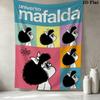 Mafalda Wall Tapestry Aesthetic Wall Hanging Printed Fabric Blanket Decorative Tapestries For Bedroom Living Room Home Decor