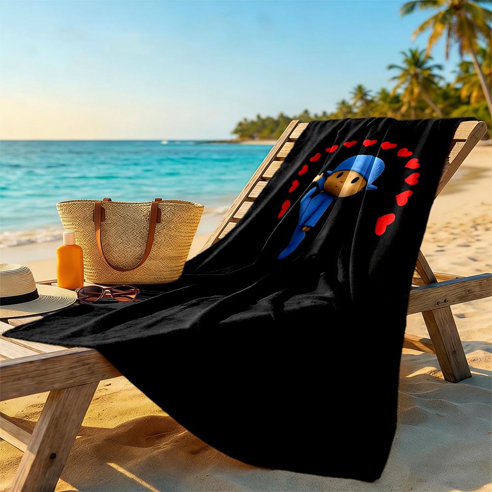 Pocoyo Beach Towel High Absorbency & Quick-Dry Comfortable Lightweight
