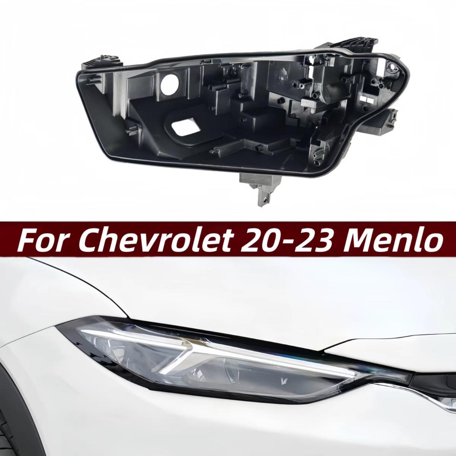 

Fits 2020-2023 Chevrolet Changxun: Black Plastic Front Headlight Base and Rear Housing Rear Housing Driver Side (L)