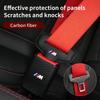 Car Sticker 2025 Hot 2Set Leather Car Logo Seat Belt Buckle Protector Cover Decoration Sleeve For BMW E46 E90 E60 F10 E39 F30 E3