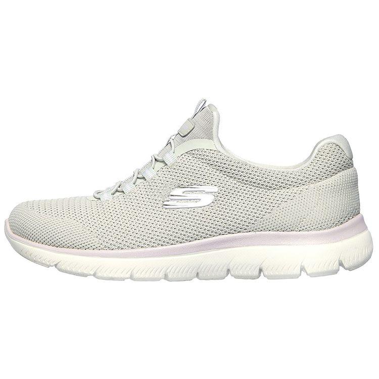 Skechers Summits Sport Амортизирующие Прочные Низкие Кроссовки для Бега Женские Кроссовки Серый Белый 149206-LGLV 35