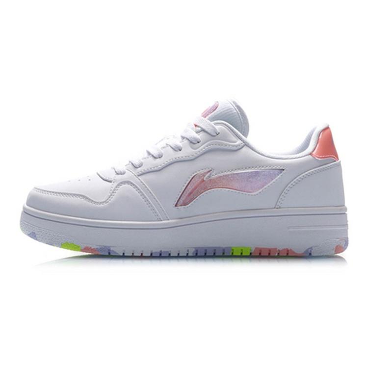 (WMNS) Li-Ning Classic Casual Sneakers  White Purple  Women s AGCP362-1 EU 37