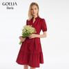GOELIA Elegant A-Line Midi Dress