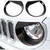 Angry Bird Front Headlight Bezels Trim Cover for Jeep Renegade 2015 2016 2017 2018 (Black)