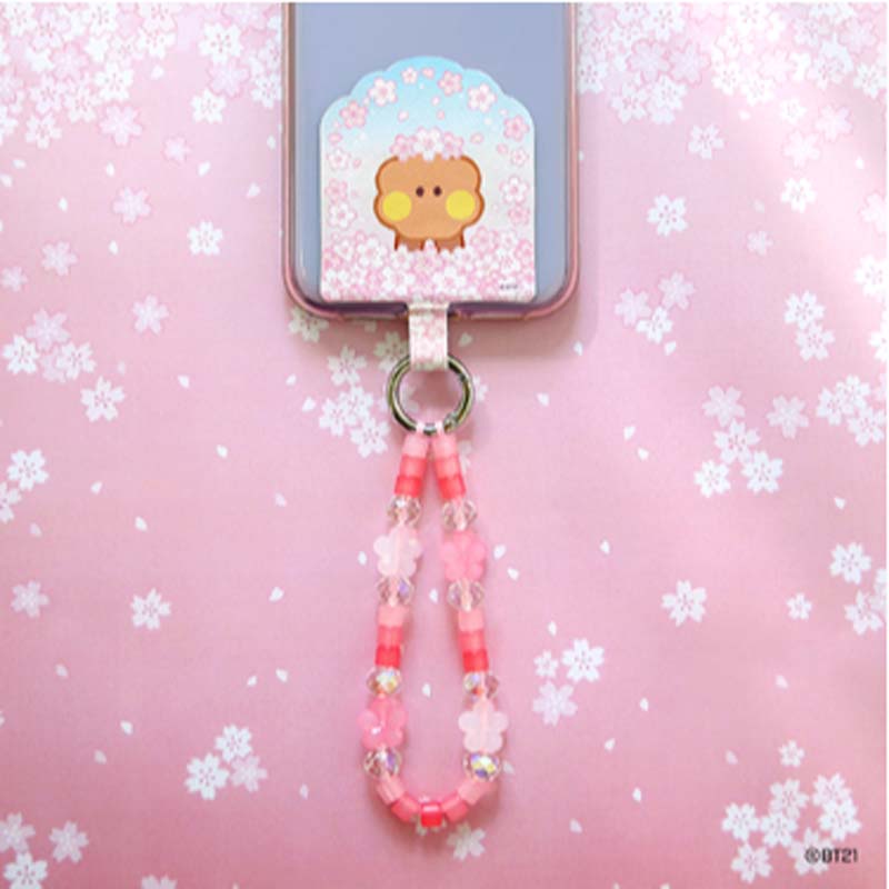 BTS BT21 Offizieller Kirschblüten-Telefonanhängerhalter, authentisch