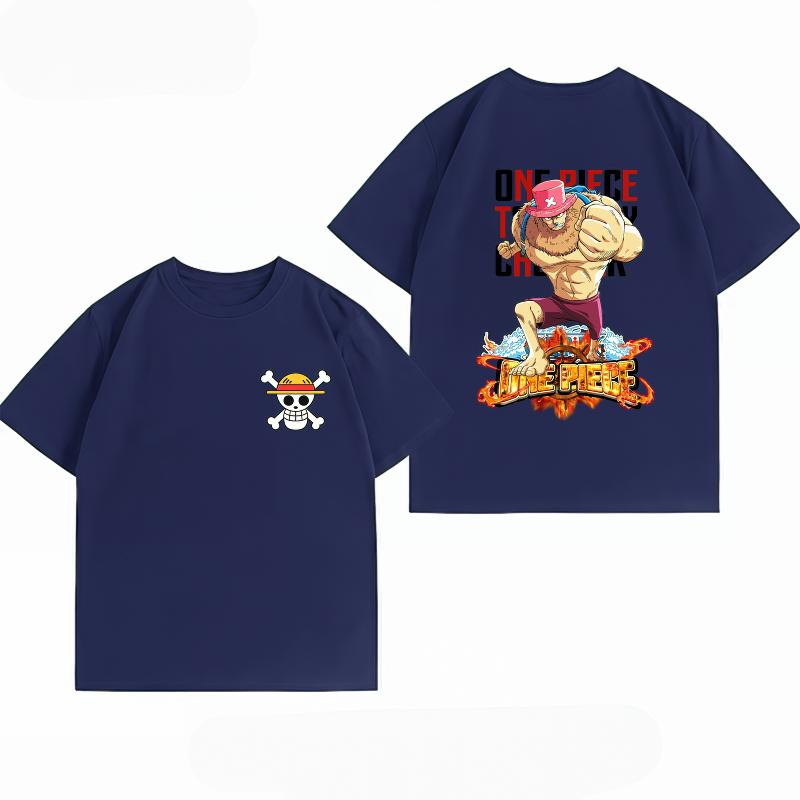 Unisexs Clothing New 100 Cotton Breathable Summer TShirt One Piece Tony Tony Chopper Print Casual Streetwear Unisexs Tops