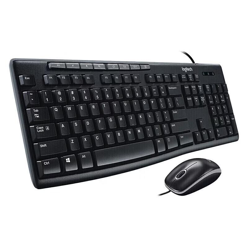 Logitech MK200 Full-Size Wired Keyboard and Mouse Combo