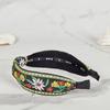 MAIA Green Floral Jacquard Hairband - Knotted Yellow-Green