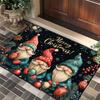 Christmas Rug, Entryway Doormat, Santa Claus Red Doormat, 3D Entryway Doormat