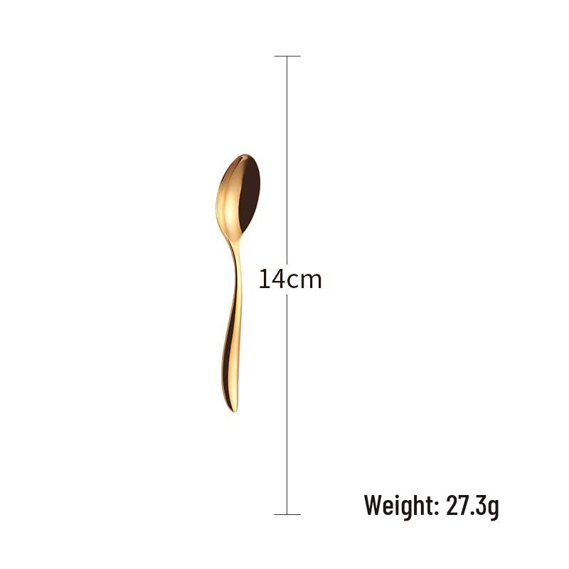 Elegantes 4-teiliges goldenes Besteckset: Messer, Gabel, Löffel aus 304 Edelstahl für Hotels
