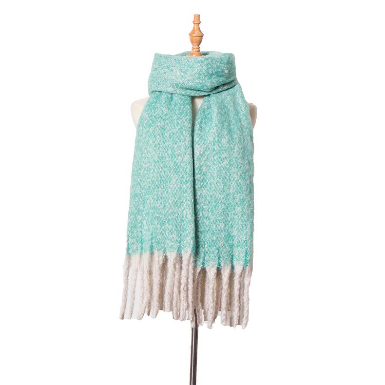 Autumn and winter circle sand thick tassel flower matching scarf shawl thick braid thickened Tonglu scarf
