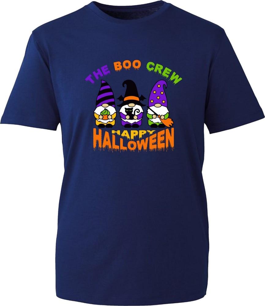 The Boo Crew Happy Halloween Tshirt Christmas Gnomies Funny Nightmare Xmas Top S