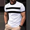 Herren-T-Shirt mit 3D-Druck, Kurzarm, Sommer-Street-Fashion, Freizeit-T-Shirt, Oversized-Kleidung