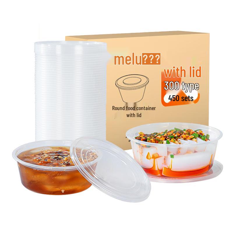 Temeiju Clear Disposable Food Containers with Lids