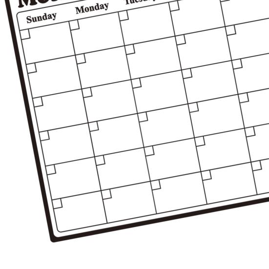 Magnetic Fridge Calendar Whiteboard with Dry-erase Marker Erasable Reusable Refrigerator Weekly Planner Sticker Magnet for Kitchen