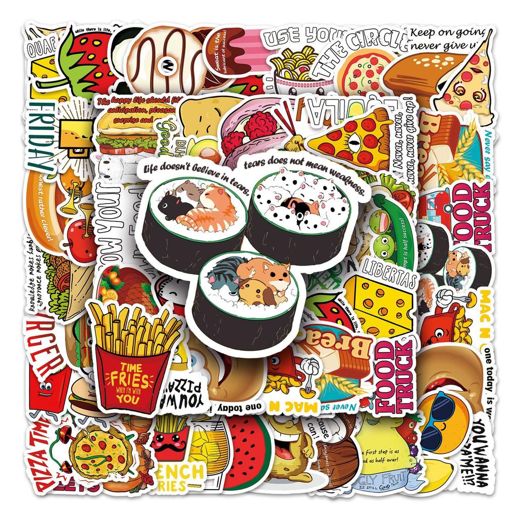 50 Cartoon Vine Tied Fresh Decorative Laptop Suitcase Graffiti Stickers