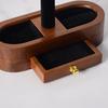 Space-saving Wooden Jewelry Organizer T-bar Design Watch Display Stand  Home Use