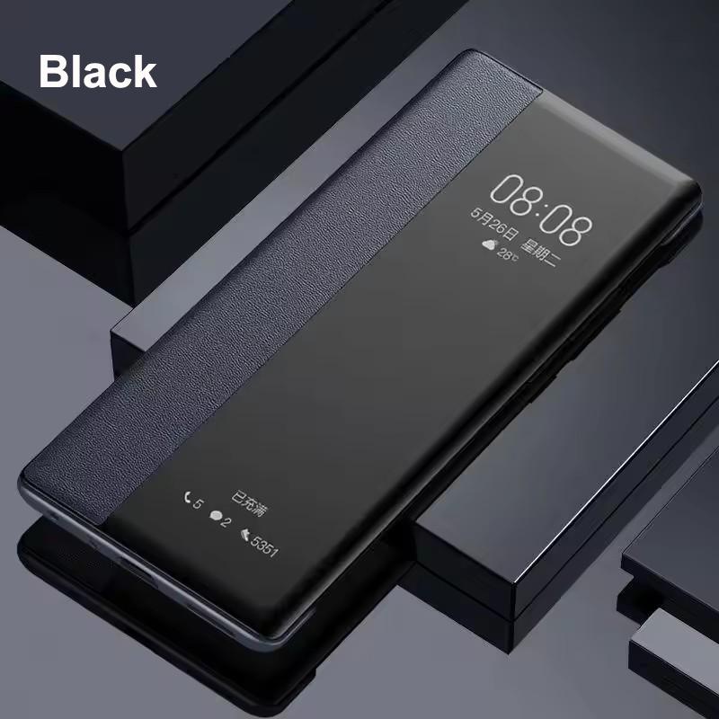 Pouzdro s okénkem pro Samsung Galaxy S25 S24 S23 S22 S21 S20 Note 20 Ultra Plus PU kůže Chytrý flip Nárazuvzdorný kryt Skořepina