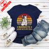 Süße Cartoons Hund Namaste Shirt Lustiges Yoga Geschenk Meditation T-Shirt Pilates Tee Lehrer Liebhaber Bedrucktes T-Shirt Oberteile Rundhals