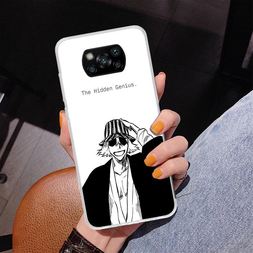 Bleach Kisuke Urahara Phnoe Case for Xiaomi Poco X5 X6 X7 Pro X4 Gt F7 Ultra M8 M7 Redmi 15C 15 13C 13 12C 12 Unique Cover Coque