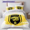 Al-Ittihad FC Pattern Bedding,Quilt Set Quilt Cover Pillowcase Home Birthday Gift(1 * duvet cover + 2 * pillowcase, without core)