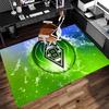 1 Stück Borussia Mönchengladbach Logo Teppich - Weich, Waschbar, Rutschfest für Innenbereich, Bürostühle, Wohnzimmer, Heimbüro, Dekorativer Teppich