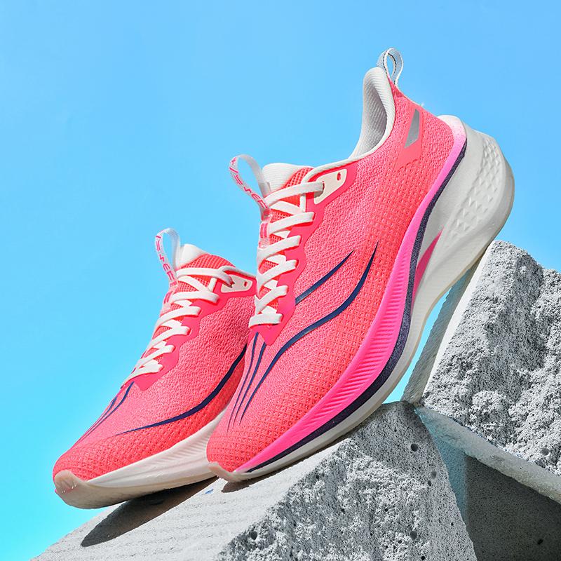 Couple Style Scrub Sound Carbon Plate Racing  Shock-Absorbing Running Shoes Sports Professional Men's and Women's Sports Shoes