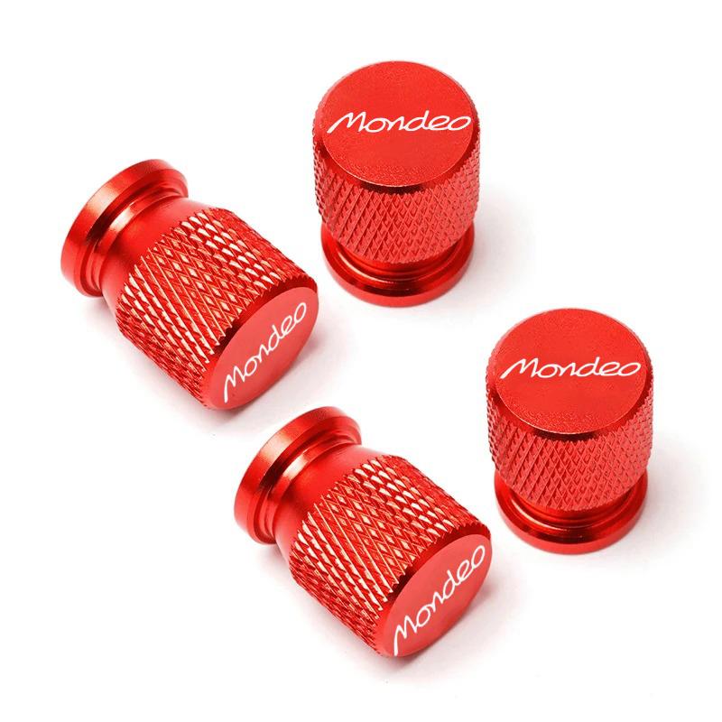 NOBP7 4PCS Car Wheel Tire Valve Caps Tyre Stem Covers Airdust Waterproof For Ford Ford Mondeo MK3 MK4 MK5 Auto Accessories