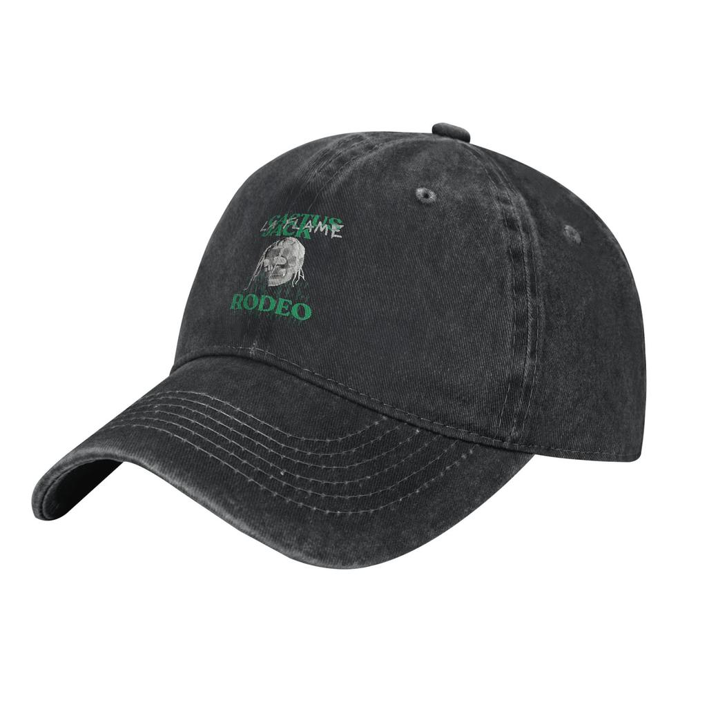 T-Travis Scott Unisex Baseball Cap Cactus Jack Rodeo Distressed Washed Hats Cap Outdoor Unstructured Soft Snapback Cap