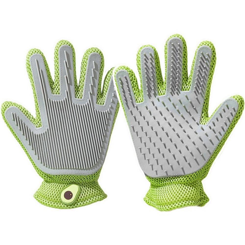 

Удаление пушковых волос 2 в 1 Депиляционная щетка Двусторонняя силиконовая массажная расческа Дом зелёный