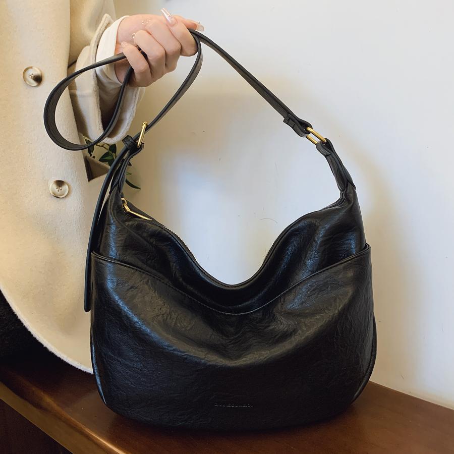 

Niche 2025 Retro Tote: Women s Large-Capacity Spring Crossbody & Shoulder Bag кавовий