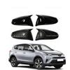Car Rearview Side Mirror Cover Fit For Toyota RAV4 2013 2014 2015 2016 2017 2018 Wing Cap Rear View Case Trim Carbon Fiber