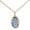 Used Wedgwood Necklace metal 3.8g gold blue plating