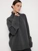Wool Turtleneck Sweater for Women 2026 Fall Winter New Loose Pullover Knit Warm Long Sleeve Top