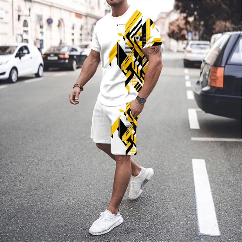

Новейший африканский тотем, мужская спортивная одежда с 3D принтом и круглым вырезом, летняя футболка с короткими рукавами, шорты, комплект из 2 предметов, большой пуловер 6XL