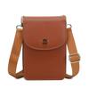 Damen PU-Leder Handy-Umhängetasche Mini-Schultertasche Große Kapazität Handy-Tasche Verstellbarer Riemen Reise-Handtasche
