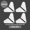 SHEJ3 Car Door Corner Bumper Guards Triangle Decals Scratch Protection For BMW M 1 3 4 5 6 7 Series M3 M6 F01 F02E34 E36 E70 F10 X6 X1