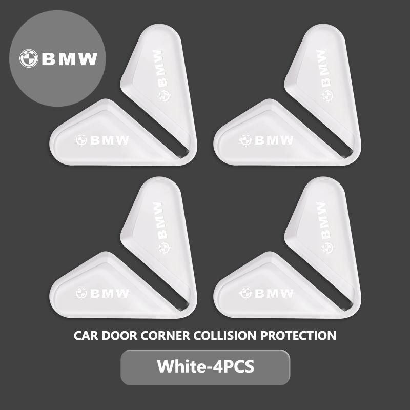 SHEJ3 Car Door Corner Bumper Guards Triangle Decals Scratch Protection For BMW M 1 3 4 5 6 7 Series M3 M6 F01 F02E34 E36 E70 F10 X6 X1