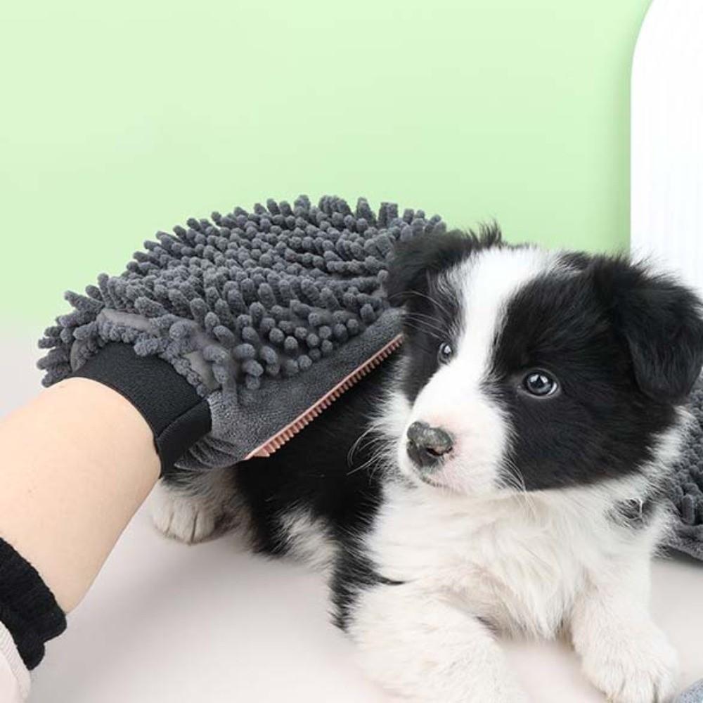 Double Sided Cat Deshedding Comb Pet Comb Pet Bath Brush Dog Cat Bath Massage Gloves  Shower