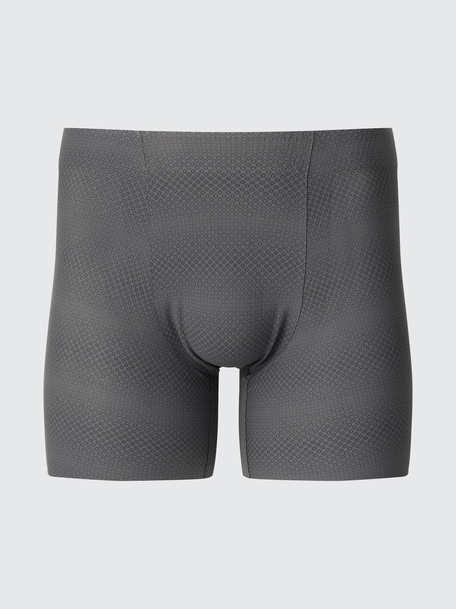 

Uniqlo Airism Mesh SeAmless Boxer Brief Print A 08 DARK GRAY/MEN M