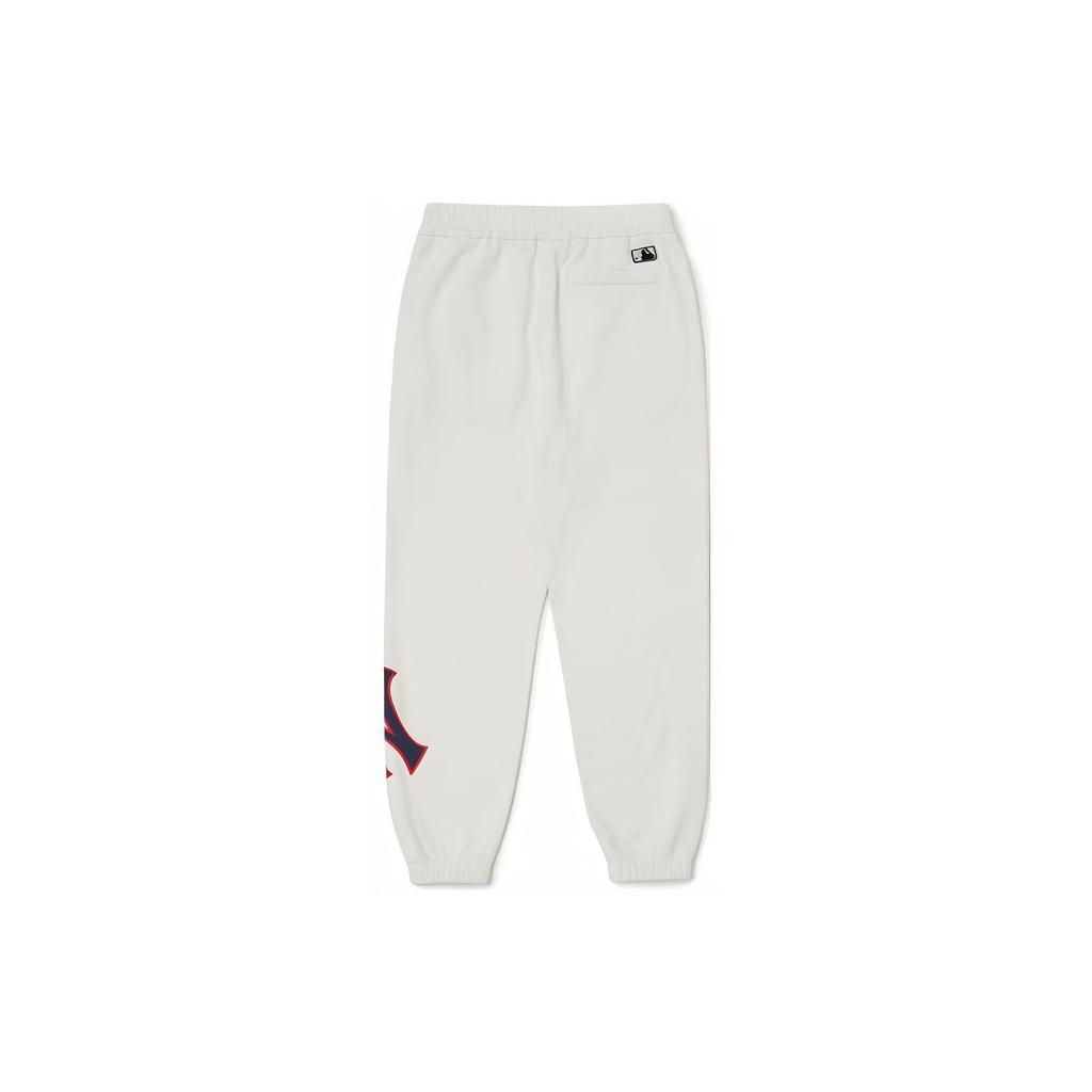 New MLB Knitted Sports Pants Unisex White 3APTB0526-50IVS