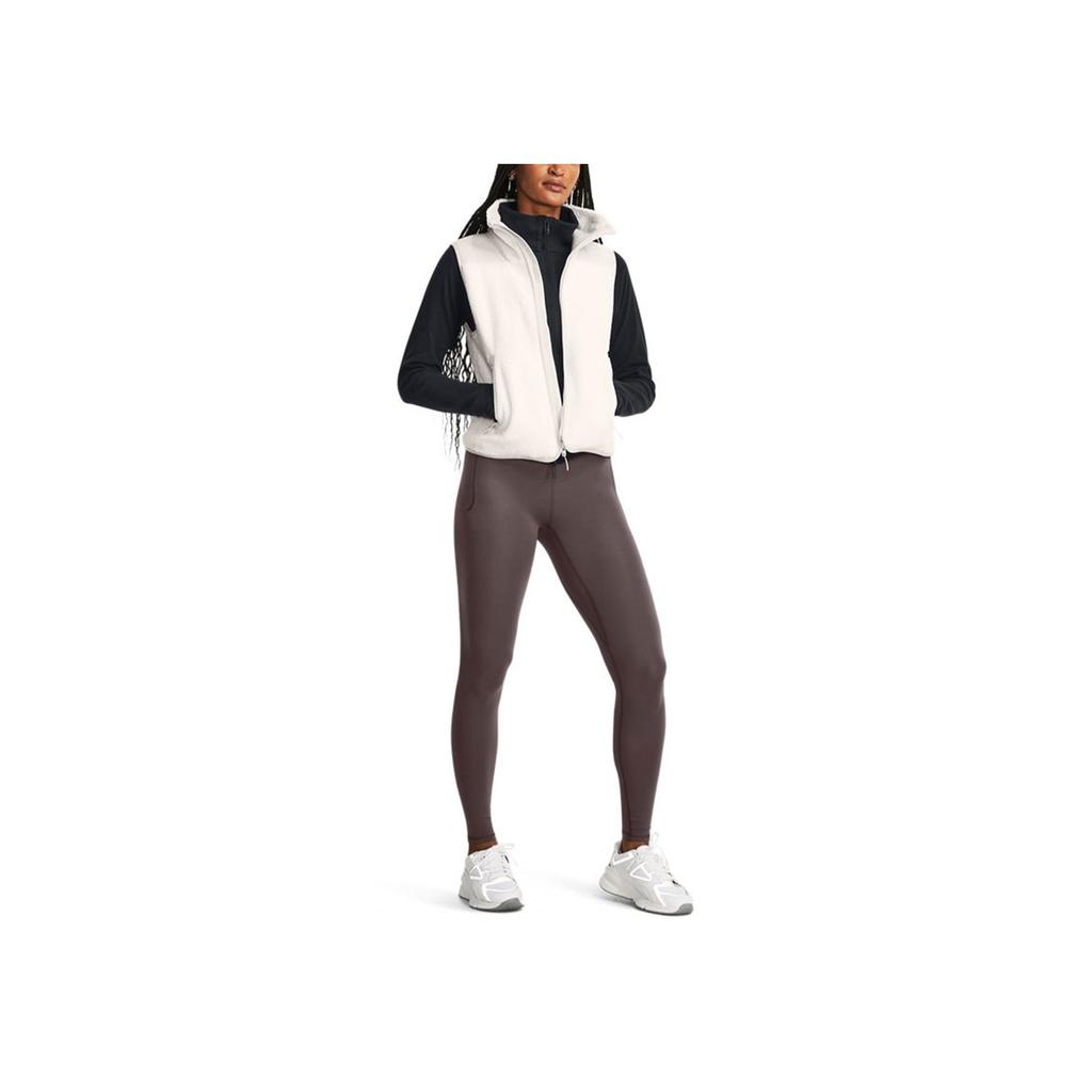 Under Armour Meridian Cold Weather Solid Color Stand Collar Training Jacket Women Jacket Black 1379173-001