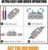 10PCS SPL2/3 Connector Wiring Terminal Quick PCT Lamp Wire Connector Parallel Wire Junction Box 2 In Multiple Out Splitter
