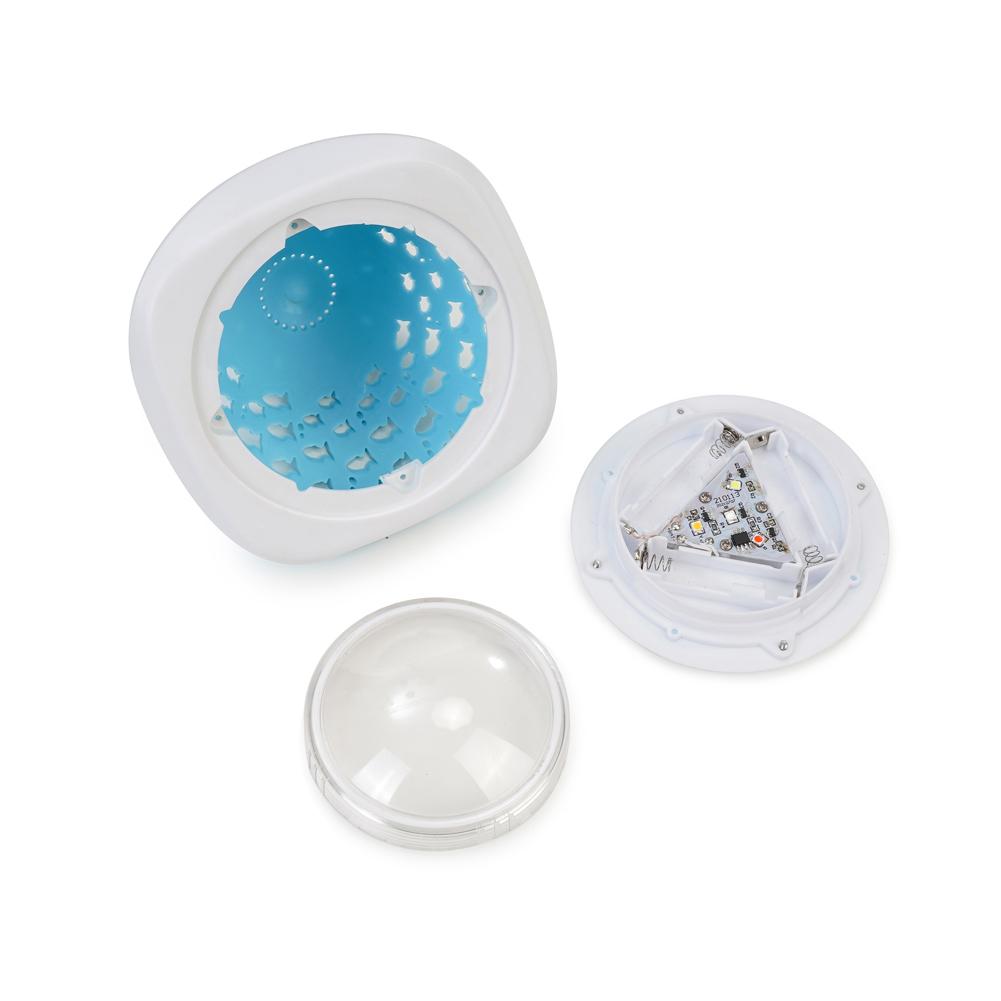 Floating Pool Light LED Fish Pattern Projection Lamp IP67 Waterproof Bathtub Lights with 4 Color Lights 6 Light Modes