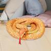 200cm Snake Plush Toy with Red Tongues,Animal Figure Fake Snake,Halloween Props,Simulation Long